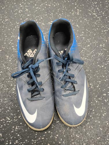 Used Nike BOMBAX IC Soccer Indoor Shoes Navy Blue Senior 8 11849-S000045608