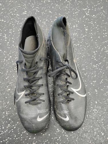 Used Nike MECURIAL Adult FB Cleats Black Senior 9.5 11849-S000045611