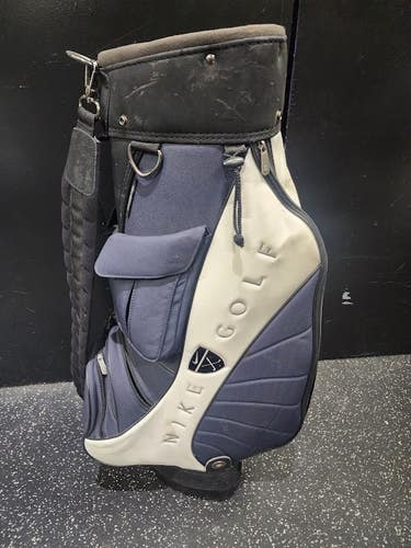 Used Nike STAND BAG Mens Stand Bag Navy And White 11849-S000045643