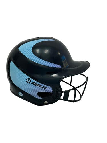 Used RIP-IT HELMET W/ MASK Batting Helmet w/Mask Black S/M 11692-S000159293