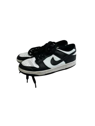 Used Nike DUNK Basketball Shoes Y Black And White Junior 05.5 11692-S000159307