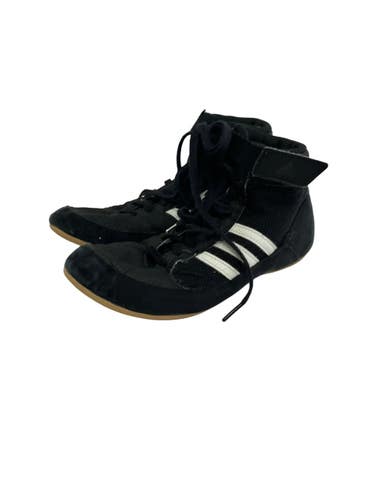 Used Adidas HVC Wrestling Shoes Black Junior 05.5 11692-S000159335