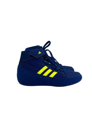 Used Adidas HVC Wrestling Shoes Navy Blue Youth 11.0 11692-S000159365