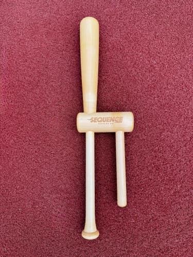 NEW Sequence Training Bat Adult 25" Two-Handle Maple Hitting Trainer Never Used