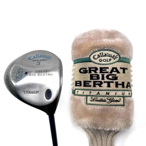 Callaway Original Great Big Bertha 3 Fairway  15* Gems Ultralite Ladies RH HC