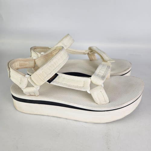 Teva Women's Flatform Universal Mesh Size: 9 Platform Sandals White 1102451
