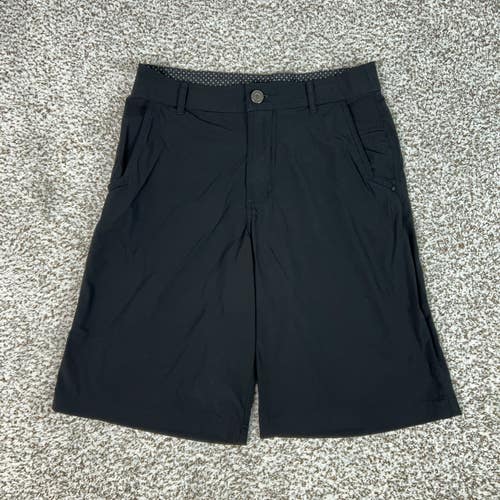 Lululemon Shorts Mens 30 Black Commission Chino Golf Pockets Comfort Casual Logo