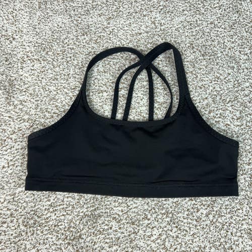 Patagonia Sports Bra Womens Extra Large Black Strappy Cordelisse Yoga Gym Hiking
