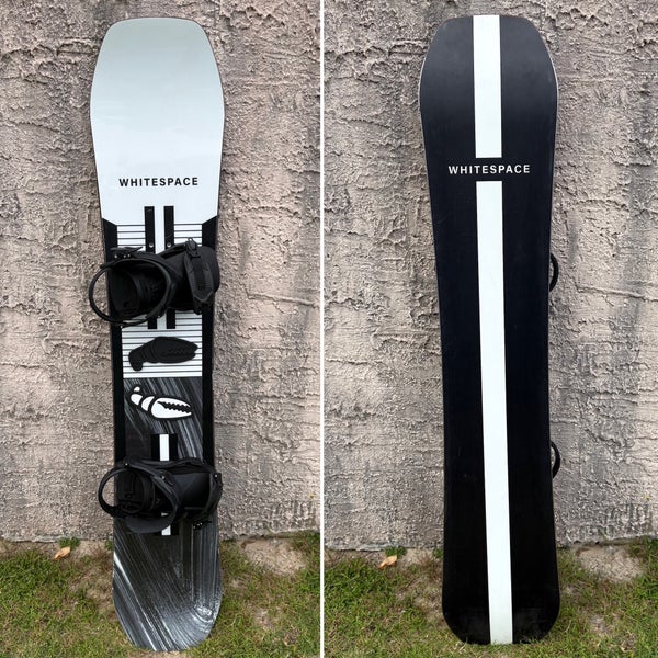 150cm Whitespace Freestyle Shaun White Pro Snowboard with K2 Program Bindings (Black/White)