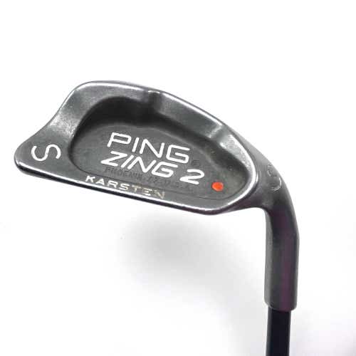 Ping Zing 2 Sand Wedge SW Orange Dot 2* Flat Karsten 101 Wedge Graphite Mens RH