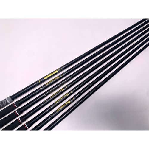 True Temper Dynamic Gold Mid S400 Stiff Iron Set of 7 Shafts 33.75''-37.25'' 370