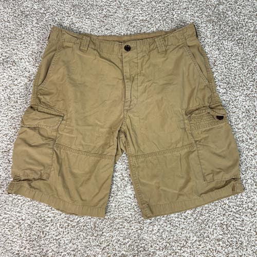 Polo Ralph Lauren Shorts Mens 35 Khaki Cargo Classic Fit Utility Canvas Preppy