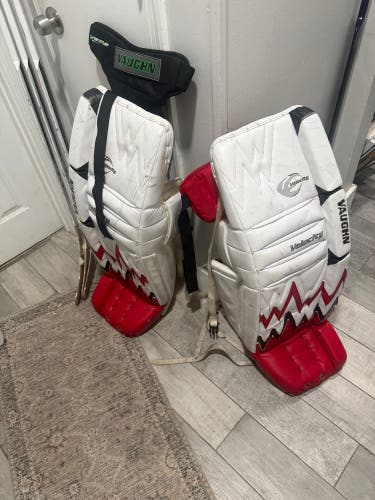 Vaughn goalie pads whole set minus skates and helmet