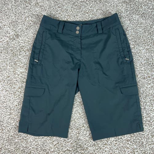 Nike Golf Shorts Womens 4 Gray Dri FIT Bermuda Cargo Pockets Stretch Athletic