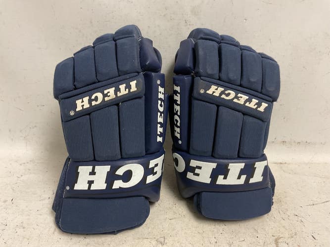 Used Itech SR GLOVES Senior Gloves Navy Blue 15" 11855-S000212209