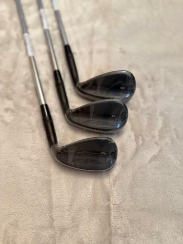 NEW Titleist Vokey SM10 Black Vapor Wedge Set 52 56 60 Wedge Flex