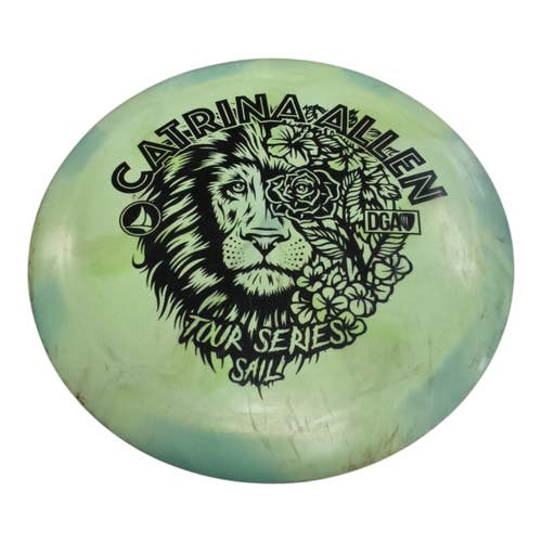 Used DGA SWIRL SAIL Disc Golf Driver Green 175g 11450-S000531761