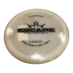 Used Dynamic Discs LUCID ESCAPE Disc Golf Driver White 172g 11450-S000531693