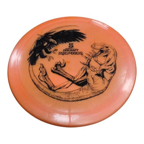 Used Discraft BIG Z RAPTOR Disc Golf Driver Orange 169g 11450-S000531709
