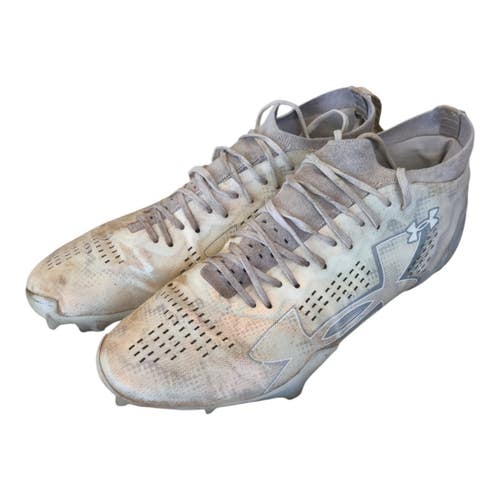 Used Under Armour LAX Cleats Mens White Senior 11 11450-S000531662