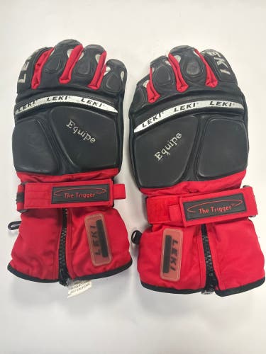 Black Adult size 8.5 Unisex Leki Gloves (Used)