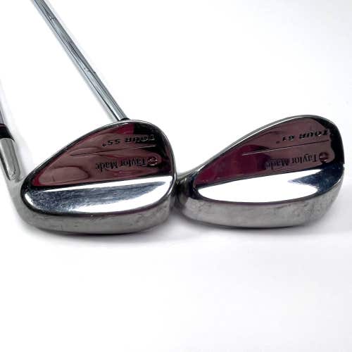 TaylorMade Tour Wedge Set 55* | 61* Precision Rifle S-90 90g Stiff Steel Mens RH