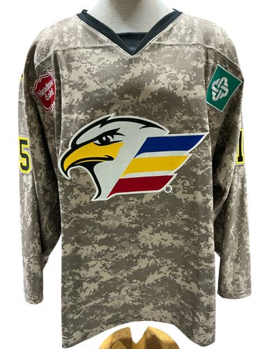 OT Pro Stock Colorado Eagles Jersey Camo Size 54 (Used)