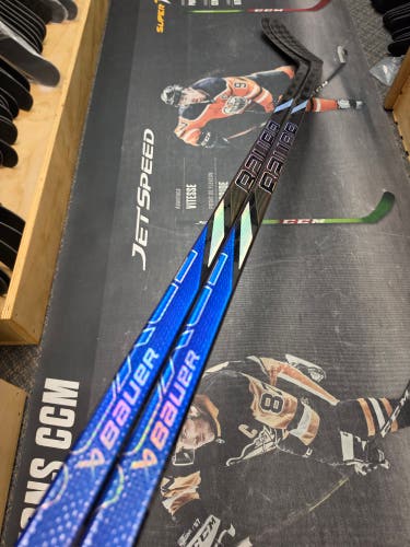 2 PACK | P28M | 77 Flex NEW! Senior Bauer Nexus Tracer Left Hand Hockey Stick Pro Stock (New)