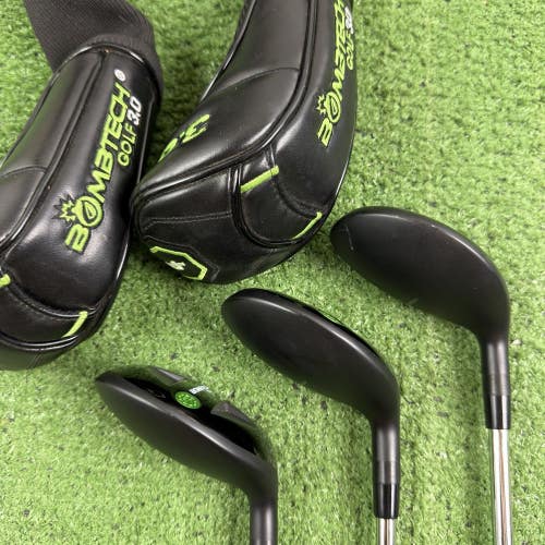Bombtech Golf 3.0 Hybrid Set 3 4 5 19 21 24 Regular Flex Steel Right Handed