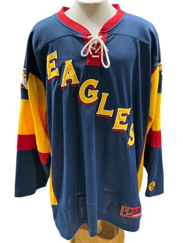 Zephyr Pro Stock Colorado Eagles Jersey Navy Size 60 (Used)