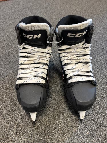 CCM JetSpeed FT2 Hockey Goalie Skates Regular Width Pro Stock 10.5 (Used) 298mm Holders