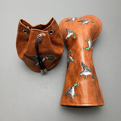737 Mallard Duck Golf Driver Headcover And Valuables Pouch