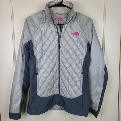 The North Face ThermoBall Jacket Womens Gray Quilted Puffer Size: S