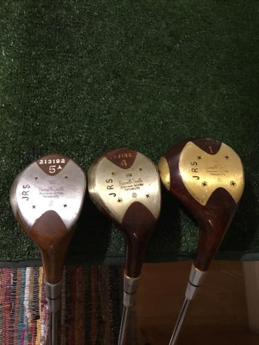 Kenneth Smith Vintage Kansas City Driver 4-5 Woods Set Steel Shafts