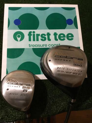 King Cobra Ladies SS Offset Driver 5 Woods Set Graphite Shafts