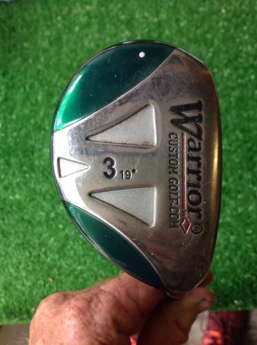 Warrior Custom Golf 19* 3 Hybrid Regular Graphite Shaft Right Handed