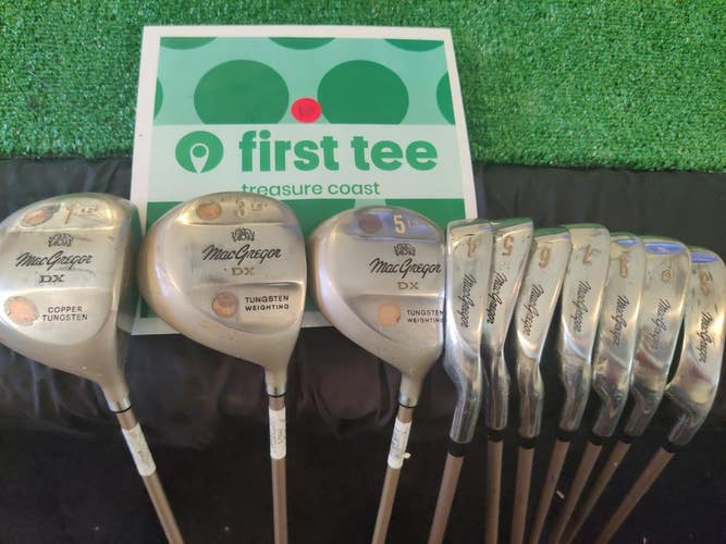 MacGregor DX 1-PW-SW (No 8) Full Set Graphite Shafts Lite Senior