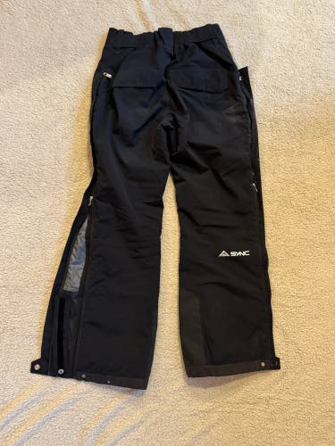 Black Unisex Adult Medium SYNC Ski Pants (Used)