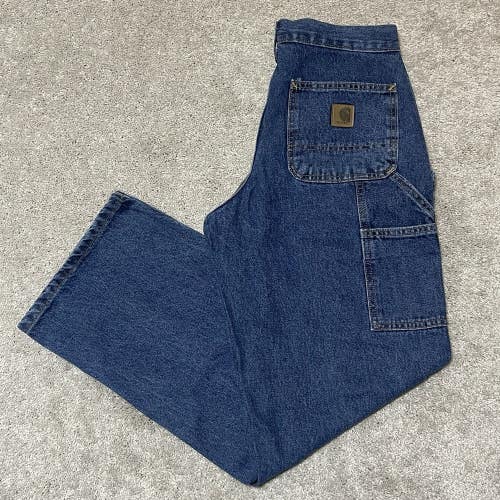 Carhartt B13 DPS Carpenter Jeans Mens 29x30 Blue Original Dungaree Fit Workwear