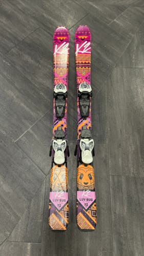 2019 K2 Luv Bug All Mountain Skis With Bindings | 112 cm