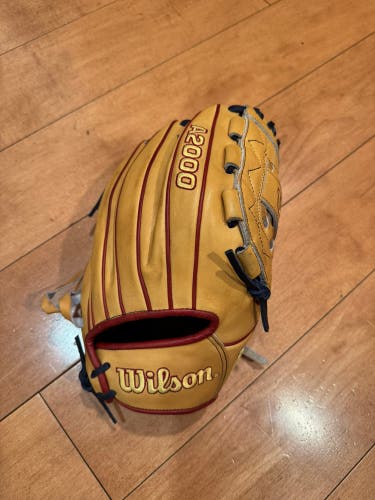 Wilson A2000 ASO RHT Pitcher's/Infield Baseball Glove 12" (Used)