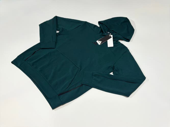 Men's Medium Adidas Sweatshirt (New) D4T Hoodie Men’s Training Pullover Athletic teal JX0677