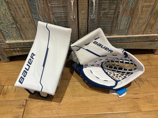Brand New Pro Stock Bauer Supreme Shadow Pro Goalie Glove & Blocker Set  **TARIFF FREE**