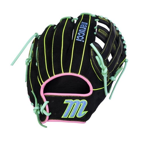 Marucci Oxbow V4 12 in Baseball Glove H-Web Black/Highlighter Right Throw
