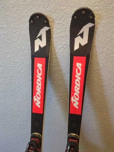 Nordica 156 cm Racing Dobermann SL WC Skis With Bindings Max Din 12 (Used)