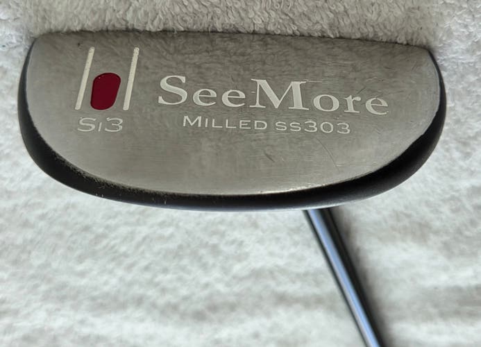 See More Si3 Black Putter RH; Steel Shaft