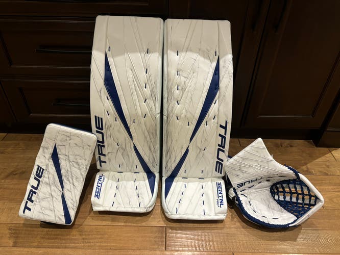 Pro Stock 33+2 True HZRDUS SENTNL Pro+ Goalie Pads & Gloves Full Set Bobrovsky **TARIFF FREE**