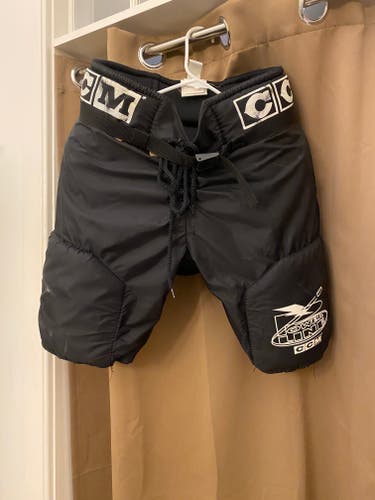 CCM Power Line Ice Hockey Pants Youth Large Black Padded