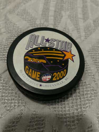 2000 ECHL All Star Game Greenville, SC Official Game Puck