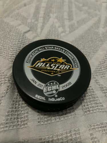 2008 ECHL All Star Game Stockton, CA Official Game Puck New